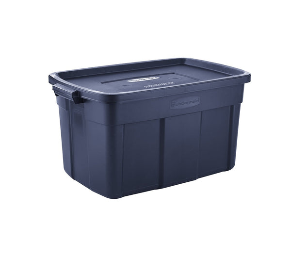 Rubbermaid RMRT310000 Roughneck Storage Box, Navy Blue