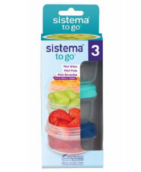 Rubbermaid 2159696 Sistema Snack Food Storage Containers, 3-Pack