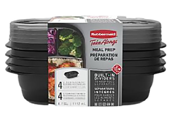 Rubbermaid 2127152 TakeAlong Food Prep Containers, 4.7 Cup
