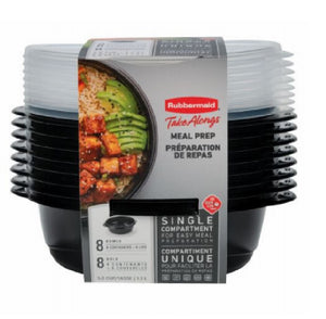 Rubbermaid 2077545 TakeAlongs Meal Prep Containers Set
