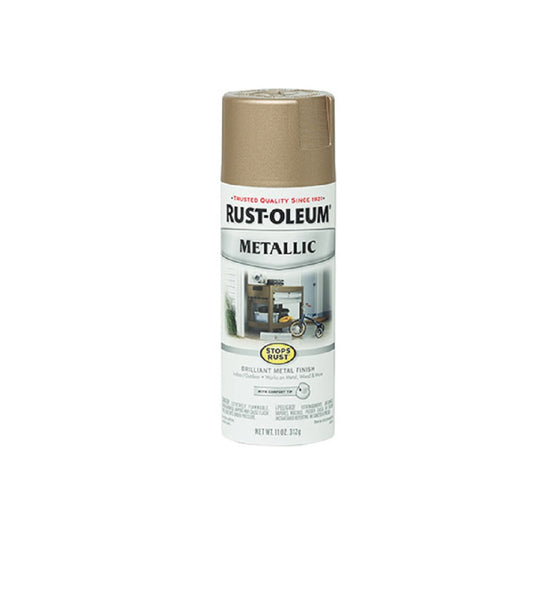 Rust-Oleum 286564 Stops Rust® Vintage Metallic Spray Paint, Rose Gold, 11 Oz