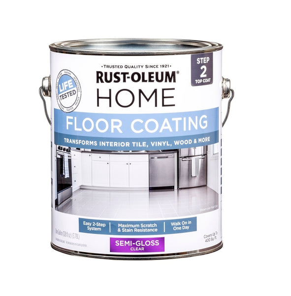 Rust-Oleum 358584 Concrete Floor Coating, Semi-Gloss, 1 Gloss