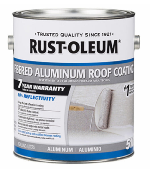 Rust-Oleum 301907 Fibered Aluminum Roof Coating, Gallon