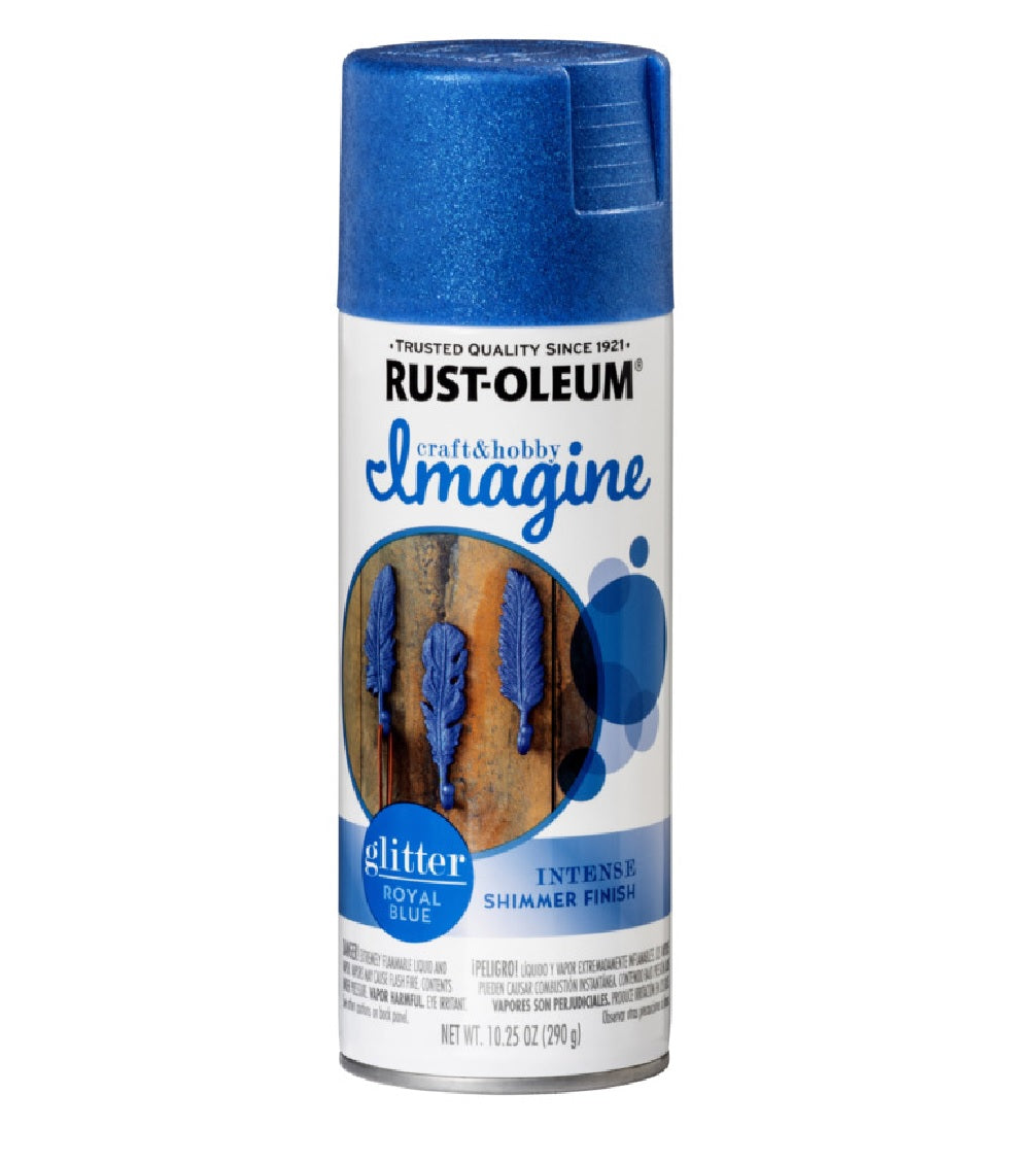 Rust-Oleum 354072 Glitter Spray Paint, Blue
