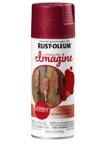 Rust-Oleum 345705 Glitter Spray Paint, Red