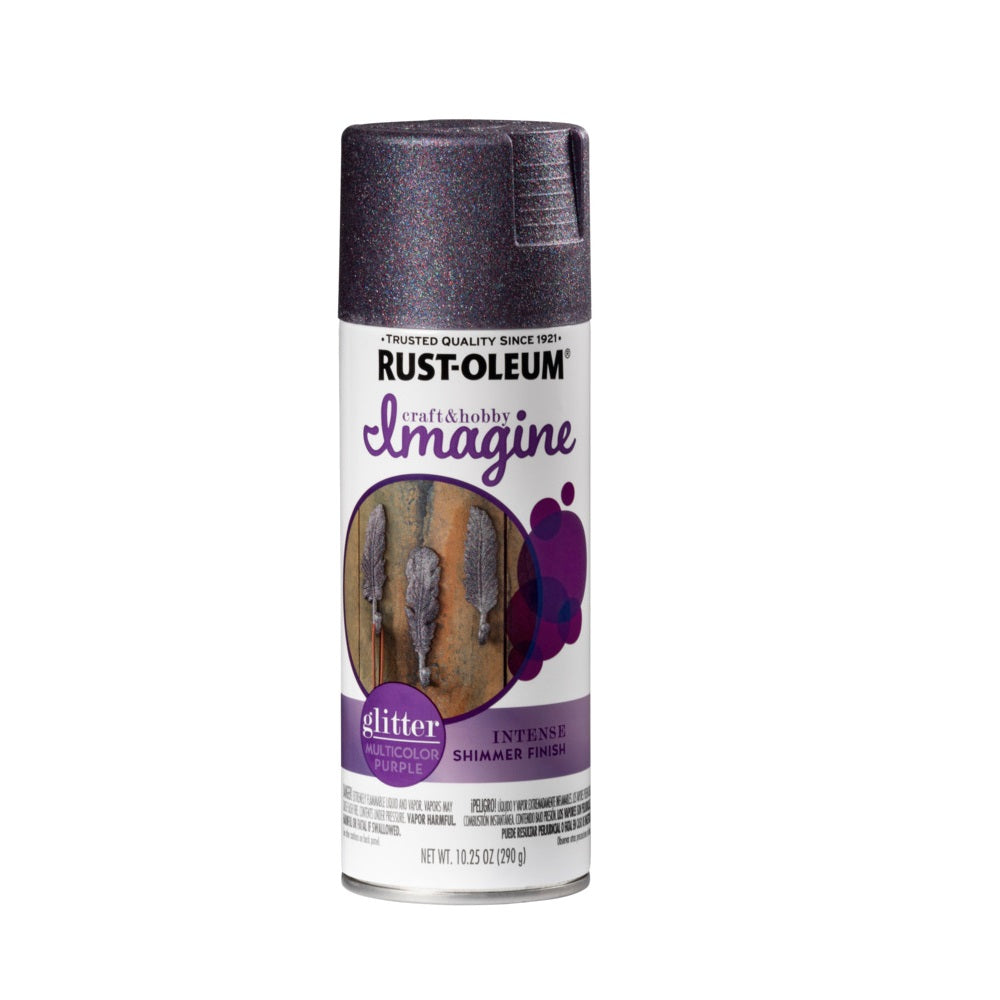 Rust-Oleum 354071 Glitter Spray Paint, Multi-Purple