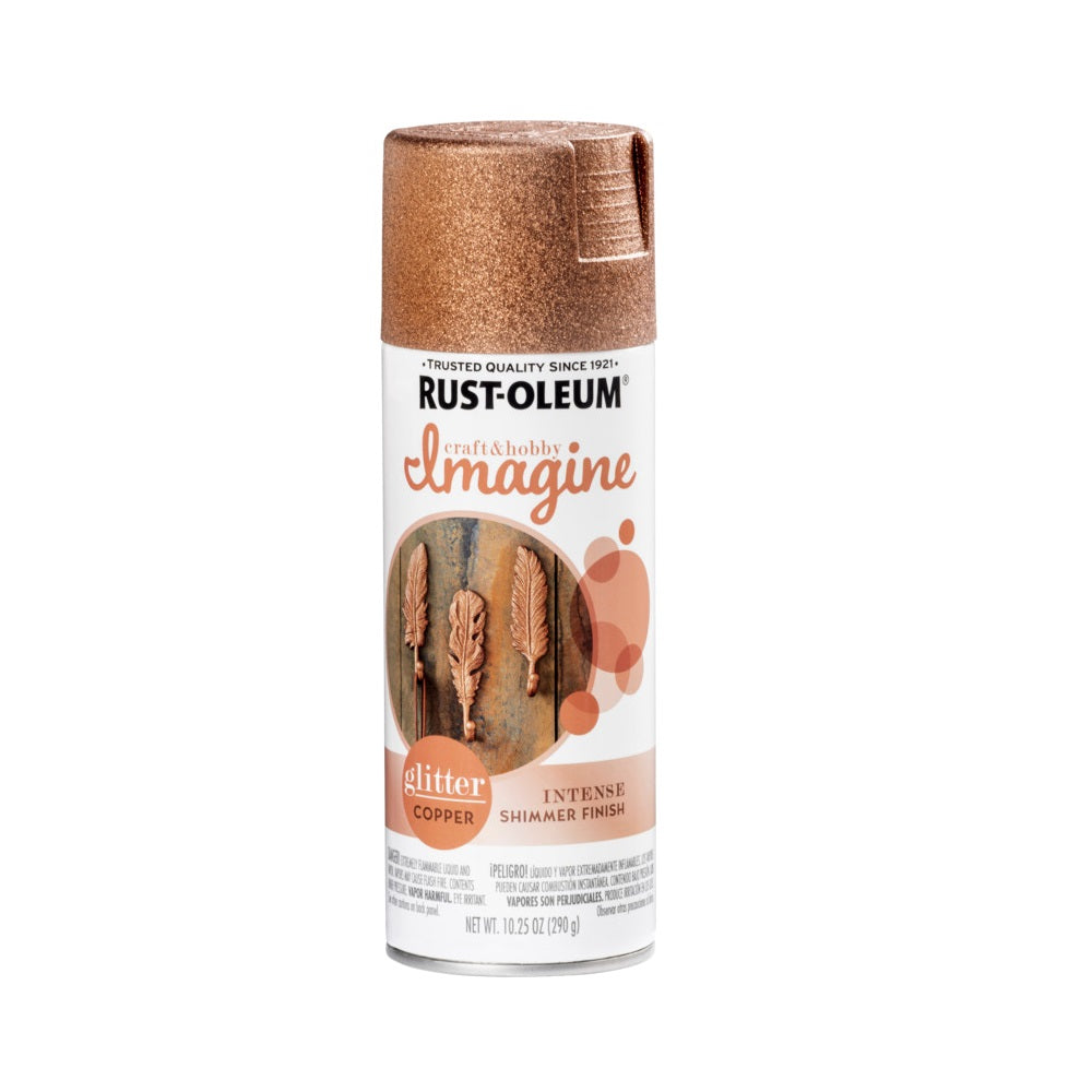 Rust-Oleum 354074 Glitter Spray Paint, Copper