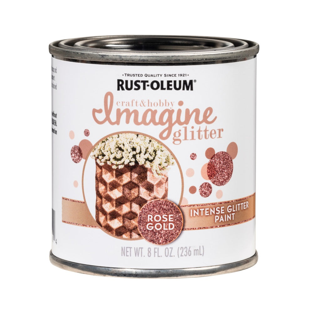 Rust-Oleum 349200 Intense Glitter Paint, Rose Gold