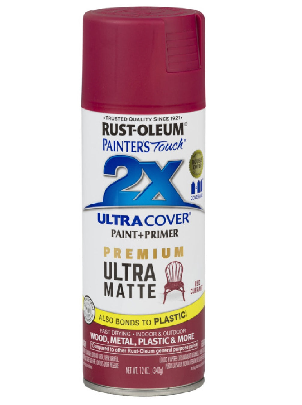 Rust-Oleum 331190 Painter's Touch Ultra Cover Spray Paint, 12 Ounce
