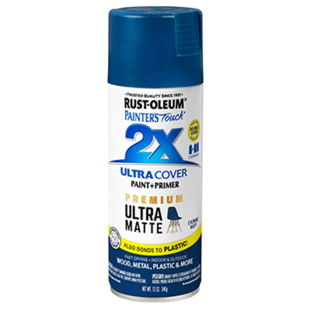 Rust-Oleum 331183 Painter's Touch 2X Premium Ultra Matte Spray Paint, 12 Oz