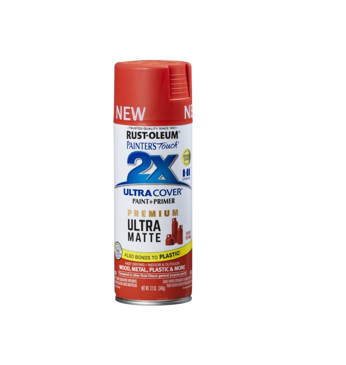 Rust-Oleum Painter's Touch 2X Ultra Cover 12 Oz. Flat Paint +