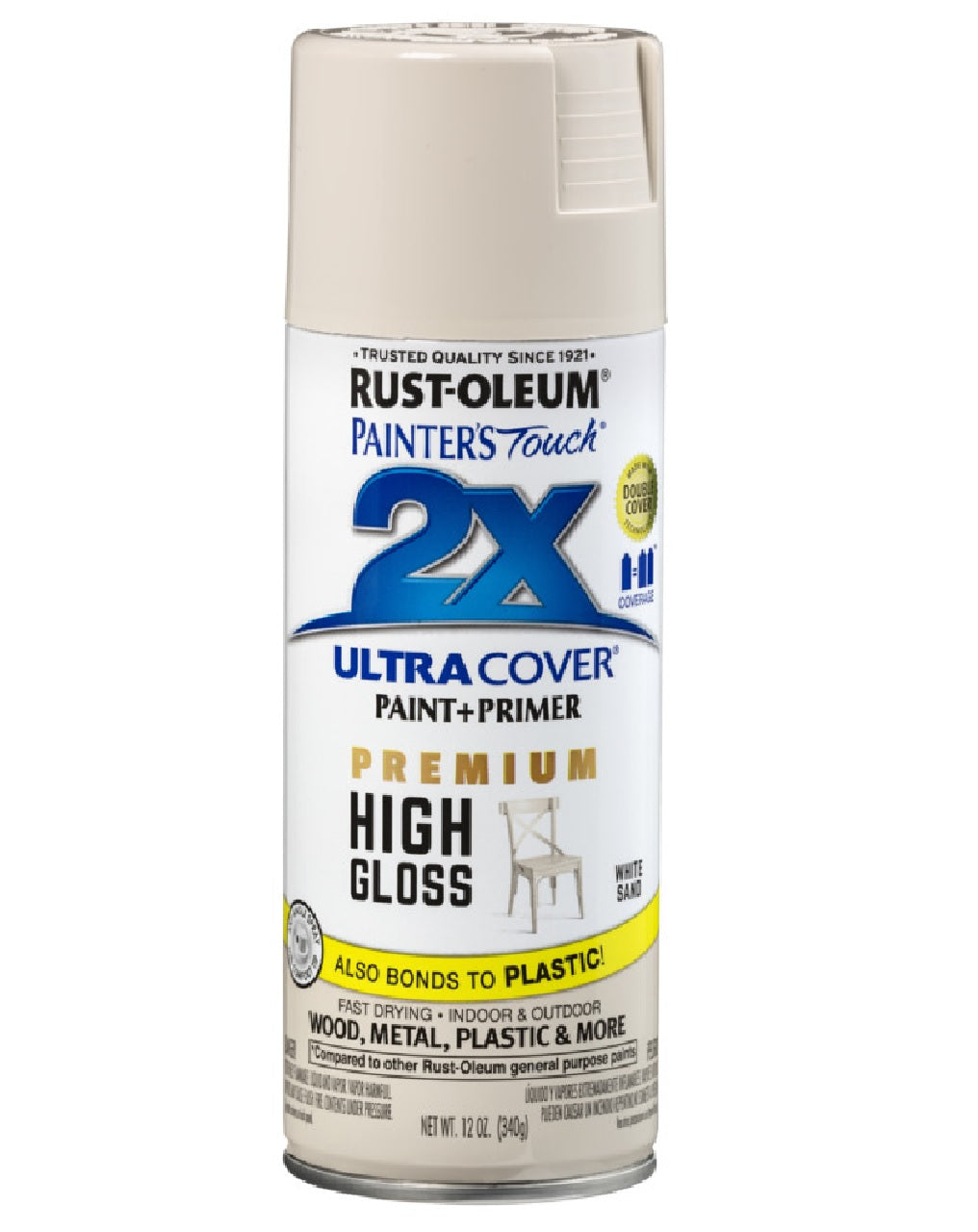 Rust-Oleum 348856 Painter's Touch 2X Ultra Cover Spray Paint, 12 Ounce