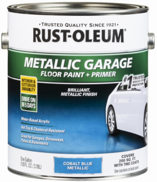 Rust-Oleum 349354 1-Part Concrete Metallic Floor Paint, Gallon