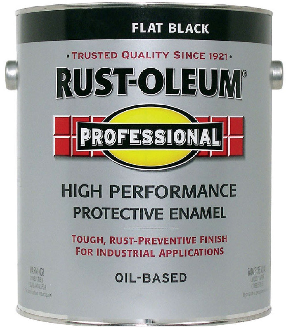 Rust-Oleum 242251 Professional Flat Black Protective Enamel, Gallon