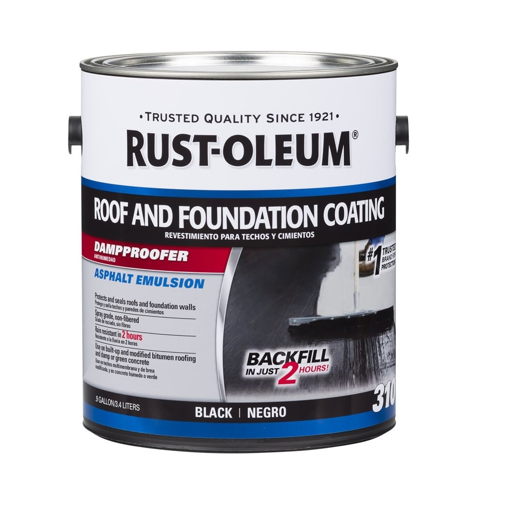 Rust-Oleum 302225 Roof and Foundation Coating, 0.9 Gallon