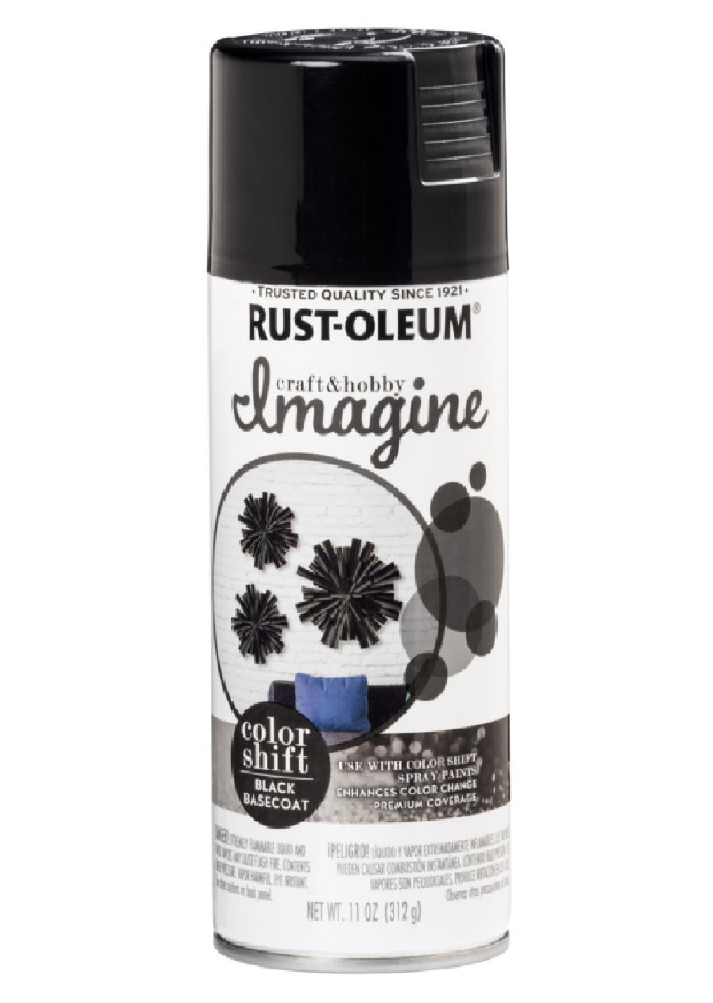 Rust-Oleum 345664 Shift Spray Paint, Black Basecoat