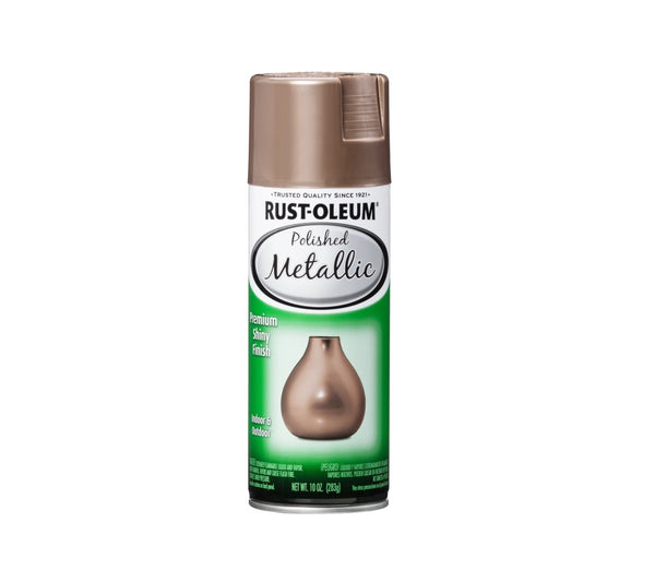 Rust-Oleum 365136 Specialty Polished Metallic Paint, Rose Gold, 10 Oz