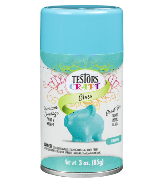 Rust-Oleum 304358 Testor Paint Spray, Turquoise