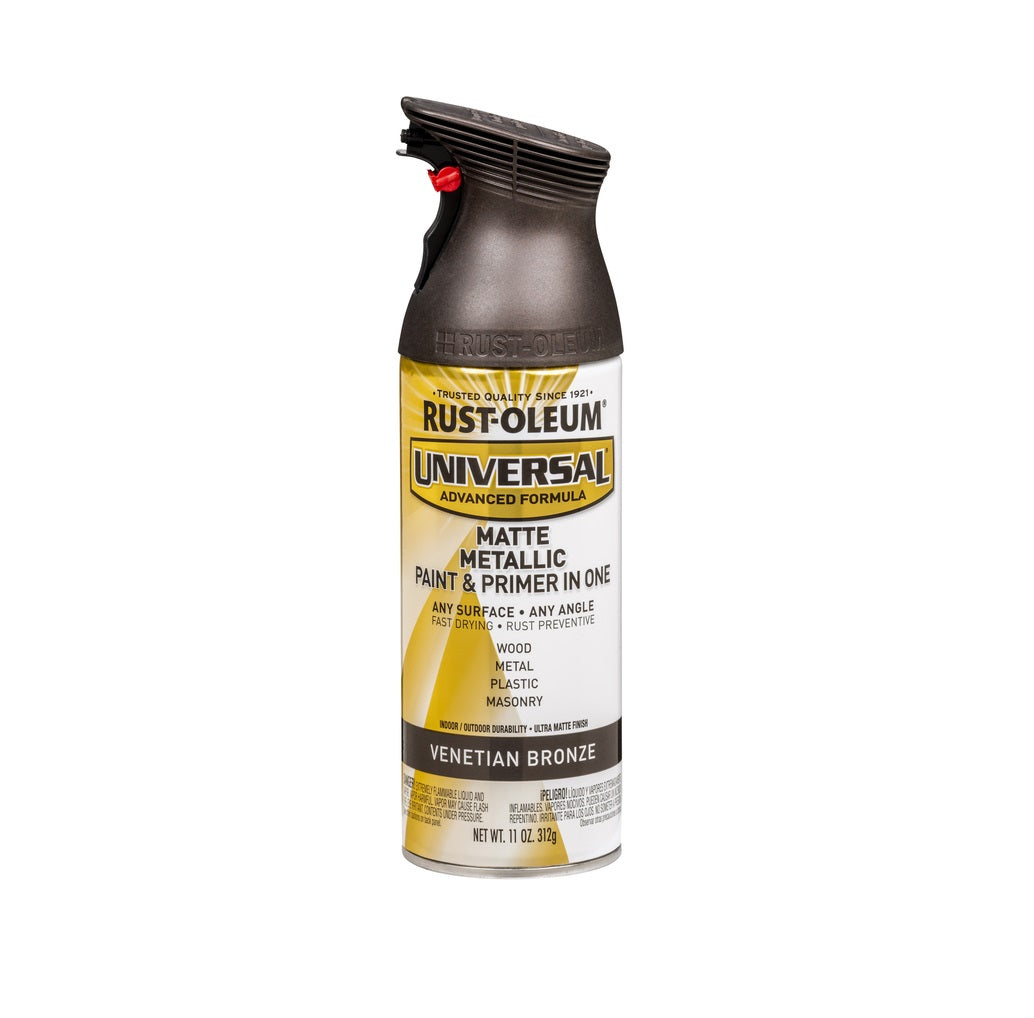 Rust-Oleum 353092 Universal Paint+Primer Spray Paint, Venetian Bronze, 11 Oz