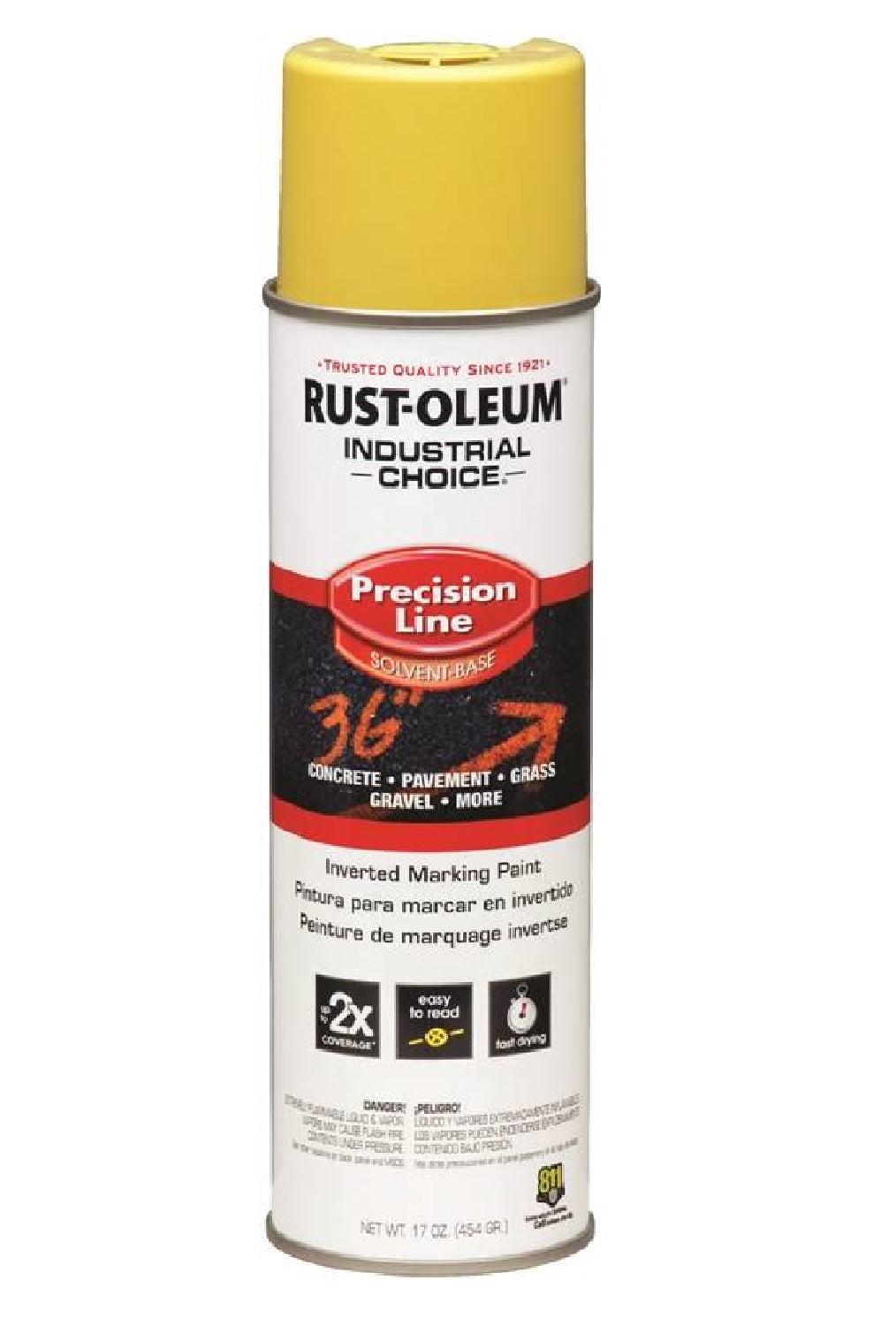 Rust-Oleum 203025V Industrial Choice Marking Paint, 17 Oz, Yellow
