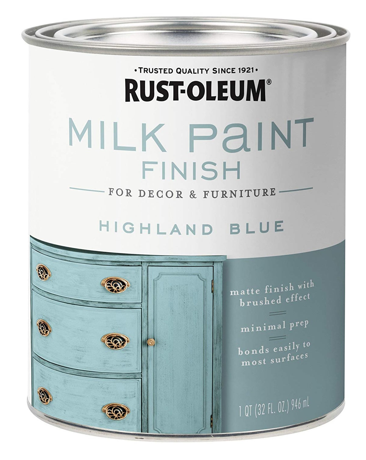 Rust-Oleum 331050 Water-Based Acrylic Milk Paint, 32 Ounce