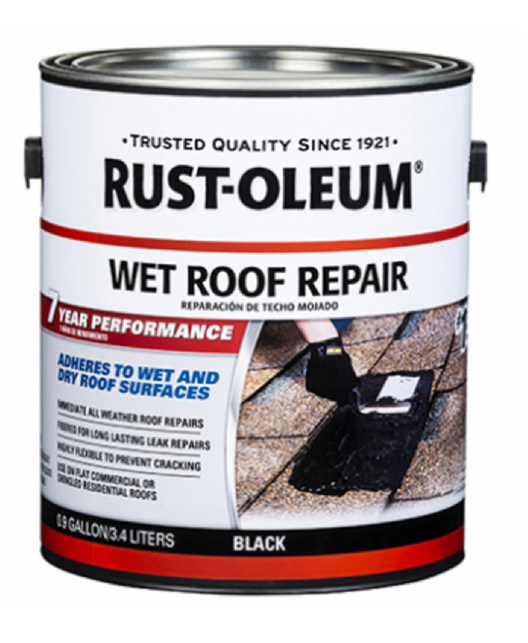 Rust-Oleum 347427 Wet Roof Repair, Black, Gallon