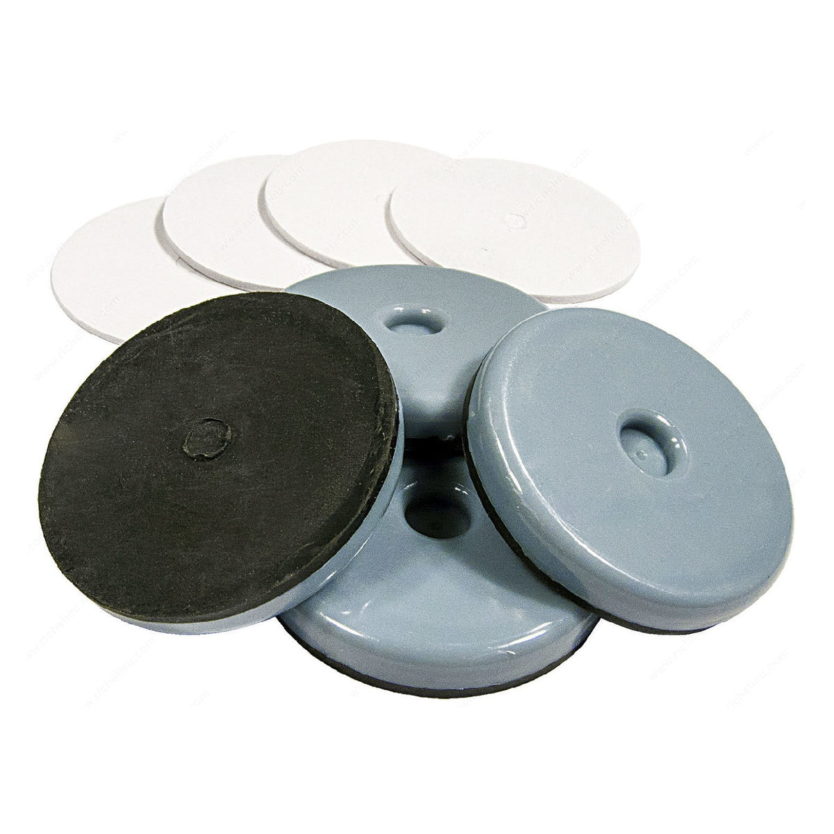 Richelieu 23115TV Round Ultra-Sliding Glides, 1-7/8"