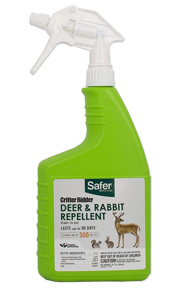 Safer 5981 Ready-to-Use Deer and Rabbit Repellent RTU, 32 Oz