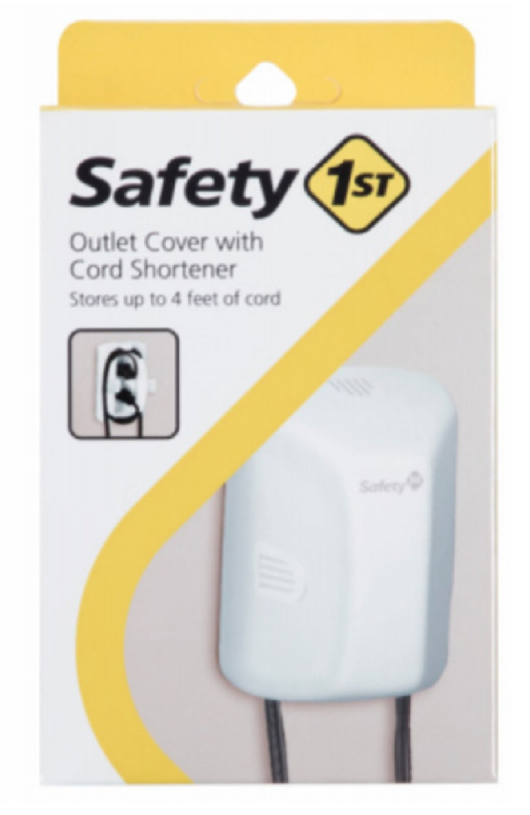 Safety 1St 48308 Outlet Cover with Cord Shortener, White