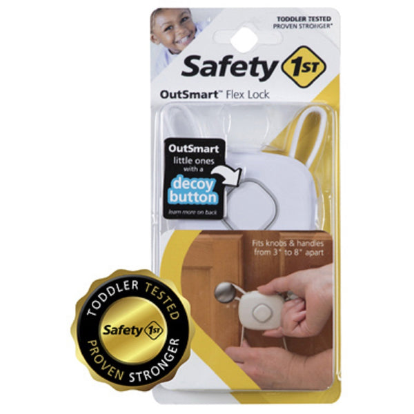 Safety 1st HS271 Adjustable Outsmart Flex Lock, White