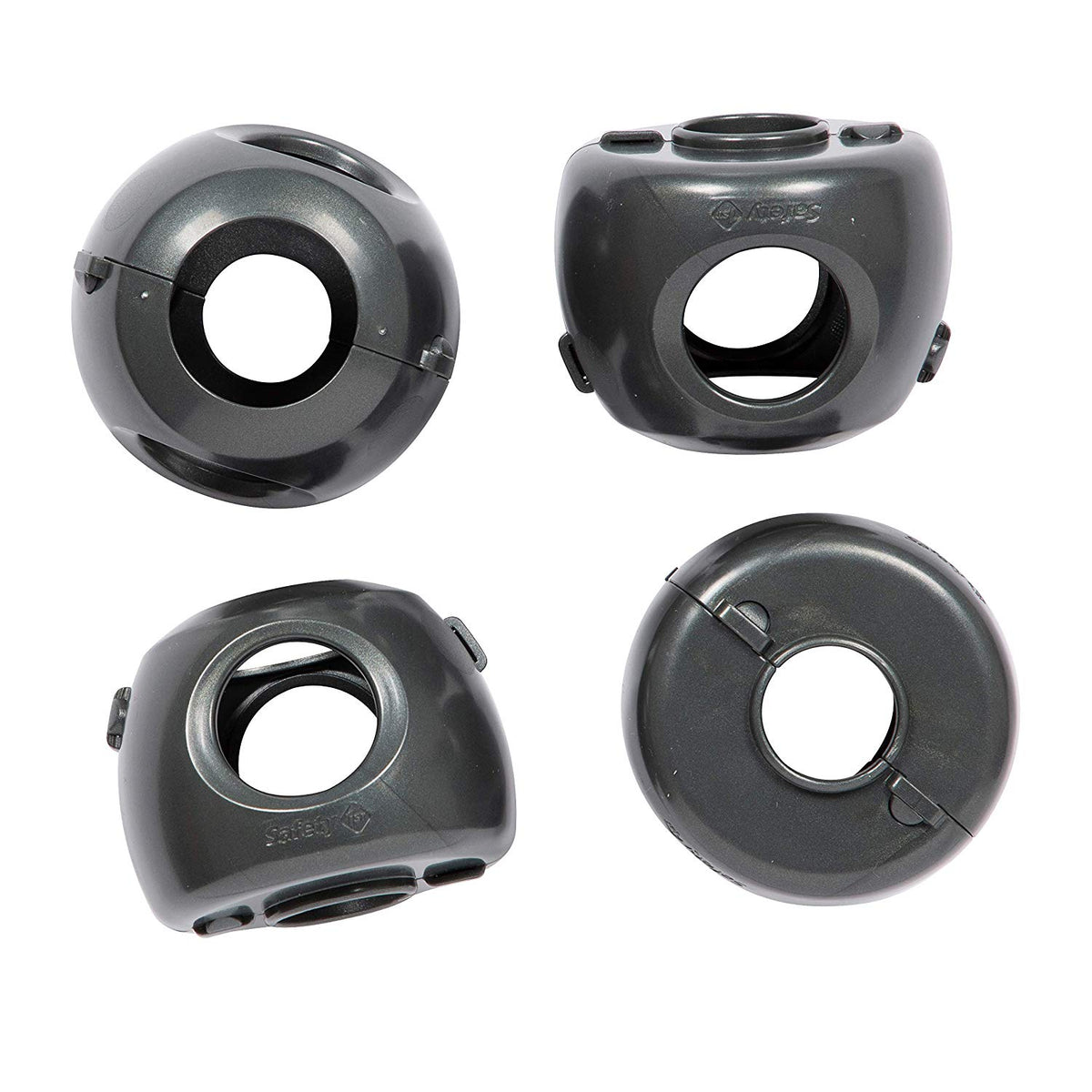 Safety 1st HS325 Parent Grip Door Knob Covers, Charcoal, 4 Pack