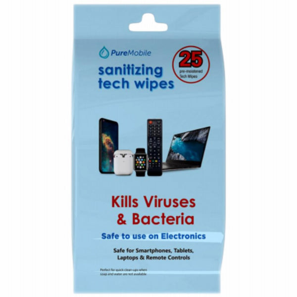 Sakar VPUR1002-NOC Anti-Bacterial Sanitizing Tech Wipes