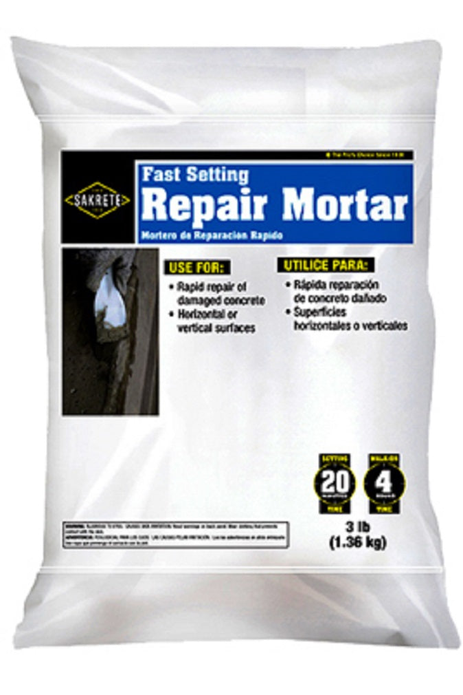 Sakrete 65450053 Fast Setting Repair Mortar, 3 Lb