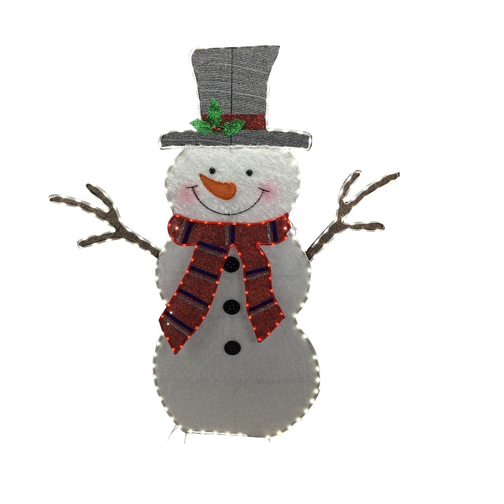 Santa Forest 72701 Prelit 3D Christmas Snowman, 65 Inch