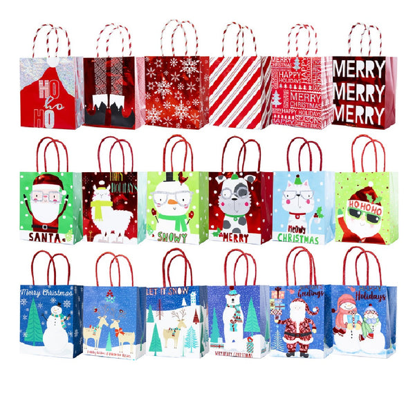 Santas Forest 69503 Christmas Bag Small Handle, Paper