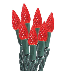 Santas Forest 29552 Christmas C6 String LED Lights, Red
