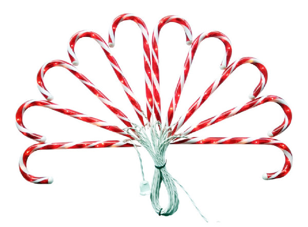 Santas Forest 60503 Christmas Candy Cane Lawn Stake, 12 Inch