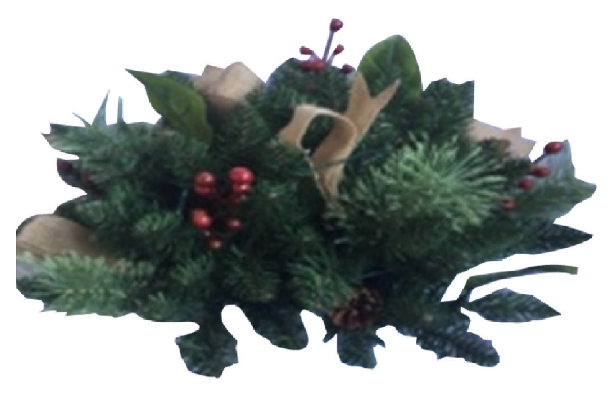 Santas Forest 23603 Christmas Centerpiece Table Top, 18 Inch