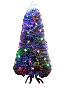 Santas Forest 54640 Christmas Fiber Optic Trees, 4 Feet