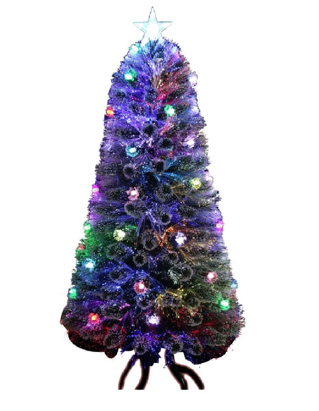 Santas Forest 54640 Christmas Fiber Optic Trees, 4 Feet