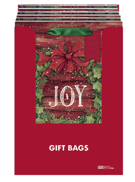 Santas Forest 69638 Christmas Gift Bag, 6 Designs