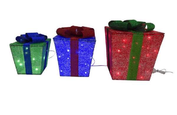 Santas Forest 62606 Christmas Gift Box Set, 60 Lights