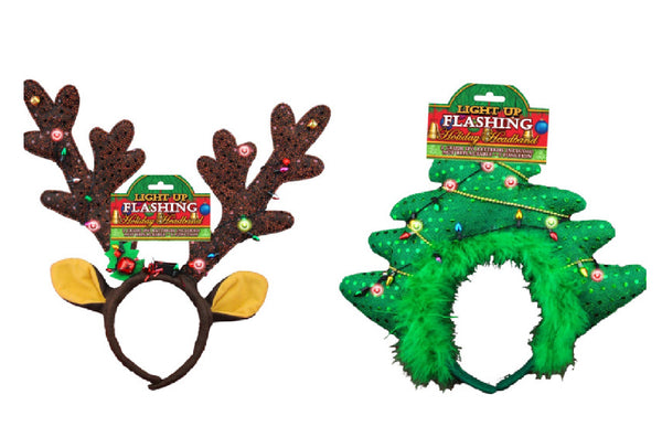 Santas Forest 702374 Christmas Holiday Headband, Multi-Color