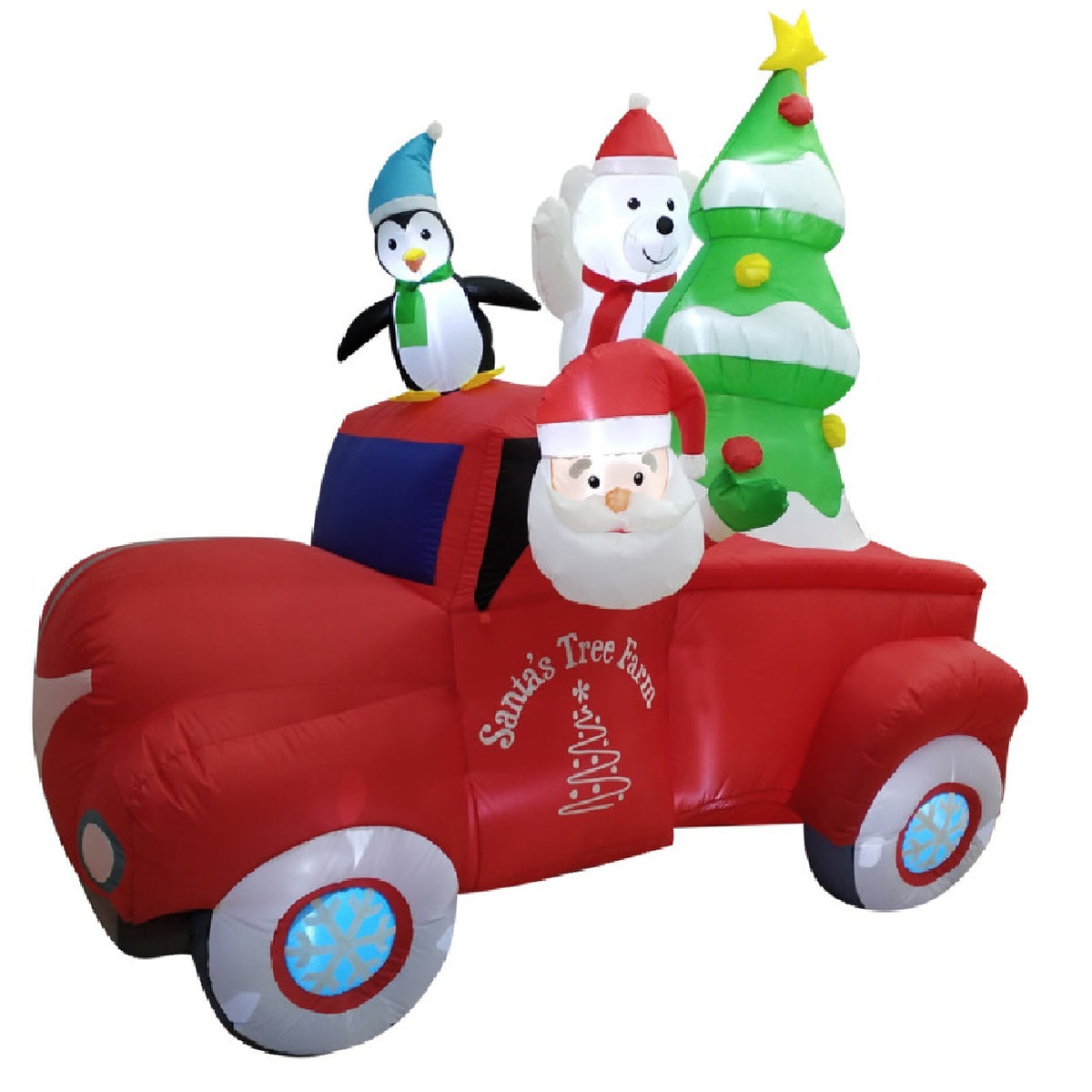 Santas Forest 90616 Christmas Inflatable Truck, 8 Feet