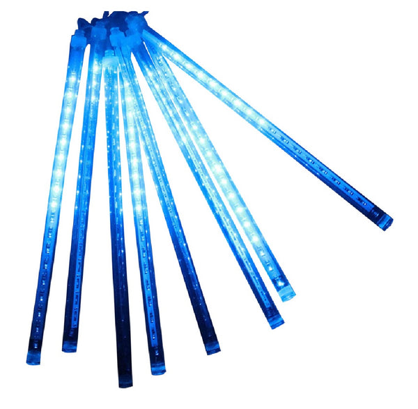 Santas Forest 36624 Christmas LED Meteor Lights, White/Blue