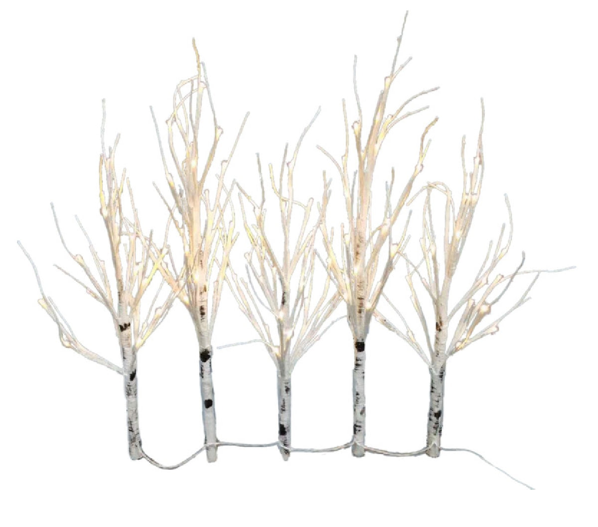 Santas Forest 36633 Christmas LED TwigTree Set, White