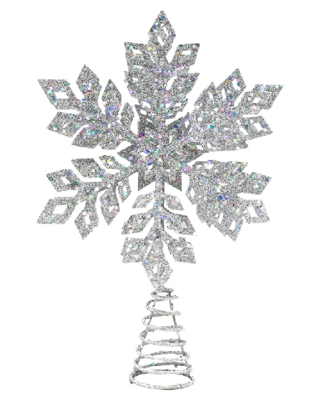 Santas Forest 92607 Christmas Led Tree Topper Star, Silver