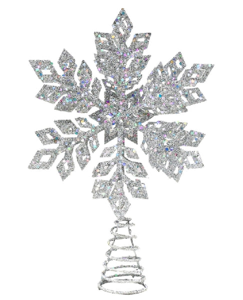 Santas Forest 92607 Christmas Led Tree Topper Star, Silver