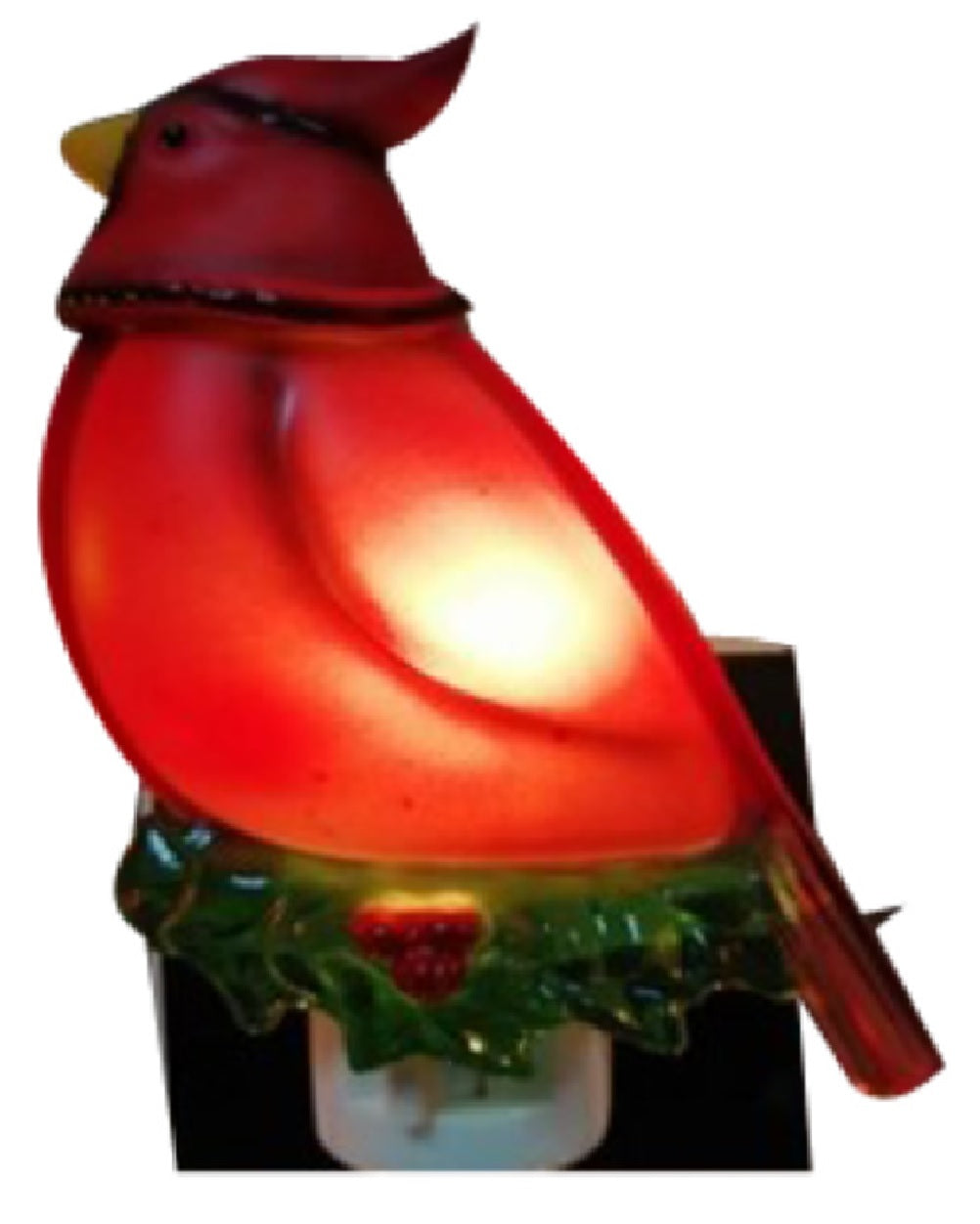 Santas Forest 65601 Christmas Light Night Red Bird, Plastic
