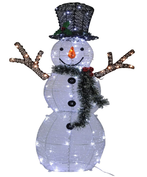 Santas Forest 62602 Christmas Snowman Mesh, 48 Inch